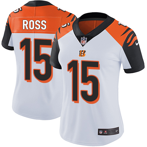 Nike Bengals #15 John Ross White Women's Stitched NFL Vapor Untouchable Limited Jersey